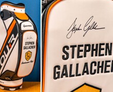 Item 29 - Signed Stevie Gallacher tour golf bag